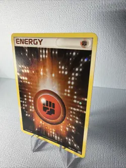 Pokemon Fighting Energy 106/106 Holo Swirl EX Emerald Moderate Play - Image 2