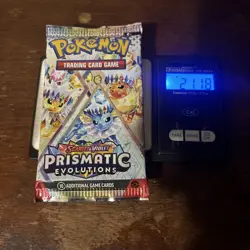 VERY HEAVY! 21.18 Prismatic Evolutions Pokemon TCG Booster Pack (SEALED)✅ - Image 1