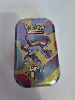 NEW ~ Pokemon TCG ~ Scarlet & Violet 151 ~ MACHAMP & CUBONE ~ SEALED MINI TIN - Image 1