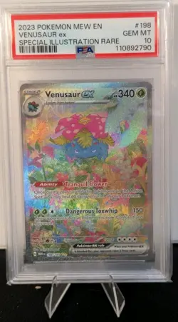 Venusaur EX 198/165 SIR Pokemon Scarlet & Violet 151 PSA 10 Gem Mint - Image 1