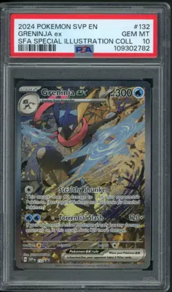 2024 POKEMON SVP EN-SV BLACK STAR PROMO #132 GRENINJA EX PSA 10 - Image 1