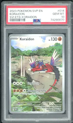 PSA 10 2023 POKEMON SVP EN-SV BLACK STAR PROMO #014 KORAIDON SVI ETB-KORAIDON - Image 1