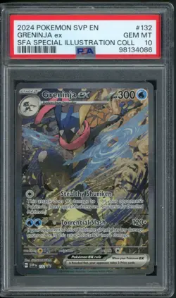 2024 POKEMON SVP EN-SV BLACK STAR PROMO #132 GRENINJA EX PSA 10 - Image 1