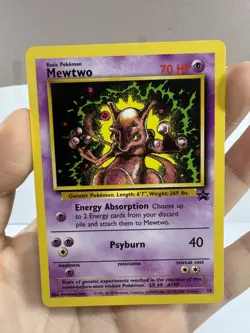 Pokemon Mewtwo 14 WOTC Black Star Promo Non Holo - Image 2