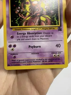 Pokemon Mewtwo 14 WOTC Black Star Promo Non Holo - Image 5