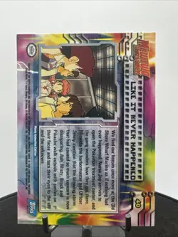 Like It Never Happened #40 Holo Foil Topps Pokemon Movie Mewtwo Strikes Back - Image 4