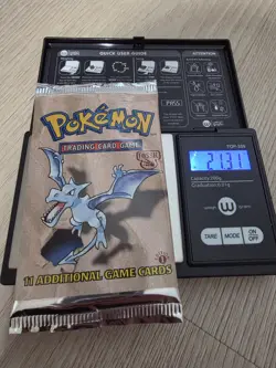 HEAVY Pokemon Fossil 1st Edition Booster Pack WOTC (LOT 5) - Image 2