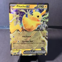 Pokemon TCG Pikachu ex 063/193 Paldea Evolved Snowflake Holiday Calendar Promo - Image 1