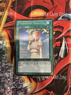 Yu-Gi-Oh! Forbidden Chalice X1 NM 1st Edition GOLD RARE - Image 1