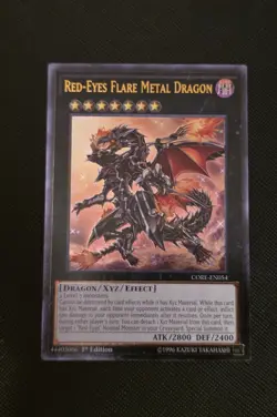 YGO Red-Eyes Flare Metal Dragon Ultimate 1st LP Clash Of Rebellion CORE-EN054 - Image 1