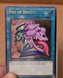 Yu-Gi-Oh! Pot Of Desires Ultimate Rare NM OTS Tournament Pack 11 OP11-EN003 - Image 3
