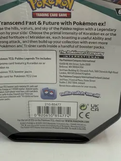 Pokemon Trading Card Game TCG Paldea Legends Blue Tin Miraidon ex - NEW SEALED! - Image 3