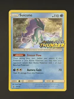 LP - Suicune SM149 PRE-RELEASE STAMPED Lost Thunder S&M Pokemon Card - Image 1