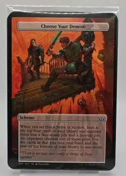 MTG Duskmourn Miracle Worker 10 Archenemy Scheme Cards Oversized Factory Sealed - Image 1
