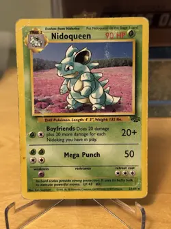 3 Card Lot Nidoqueen 23/64 Nidoran, Nidorina - Jungle, WOTC Pokemon 1999 - Image 2