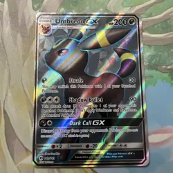 Pokemon TCG Umbreon GX Full Art Holo Card 142/149 Sun and Moon Base Set - Image 1