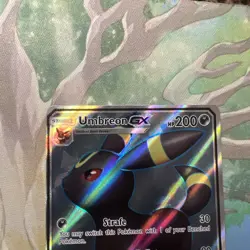 Pokemon TCG Umbreon GX Full Art Holo Card 142/149 Sun and Moon Base Set - Image 2