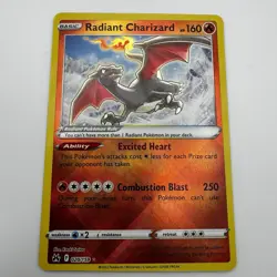 Pokemon TCG Radiant Charizard 020/159 Crown Zenith Holo Card Rare Near Mint - Image 1