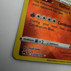 Pokemon TCG Radiant Charizard 020/159 Crown Zenith Holo Card Rare Near Mint - Image 2