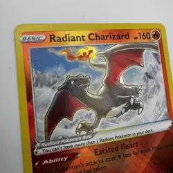 Pokemon TCG Radiant Charizard 020/159 Crown Zenith Holo Card Rare Near Mint - Image 5