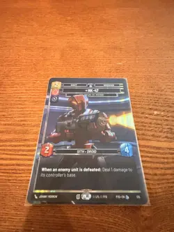 Star Wars Unlimited Sector Qualifier Silver Pack Promo Card HK-47 #135 - Image 1