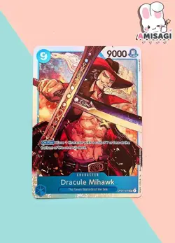 One Piece Card Game - Dracule Mihawk OP01-070 SR Englisch Foil Karte TCG Anime - Image 1