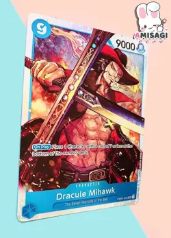 One Piece Card Game - Dracule Mihawk OP01-070 SR Englisch Foil Karte TCG Anime - Image 2
