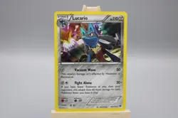 Pokemon Card Lucario 63/124 XY Fates Collide Holo Rare Trading Card - Image 1