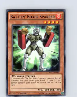 Yu-Gi-Oh TCG Battlin' Boxer Sparrer MP14-EN004 1st Edition Common Card NM - Image 1