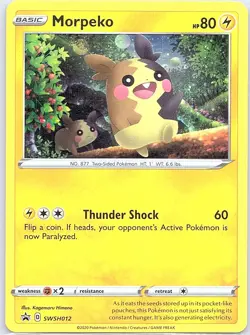 Morpeko SWSH012 Holo - Pokemon Card - NM - Image 1