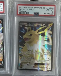 Pokemon Card PSA 8 Near Mint Jolteon EX Generations Promo 2017 Holo 28a/83 - Image 1