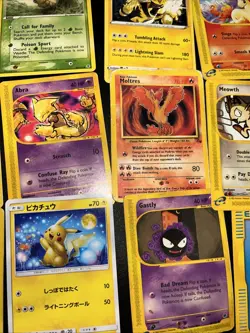 Pokemon TCG Card Lot WOTC Era Holos Reverse Holo Moltres Expedition Gastly Rares - Image 5