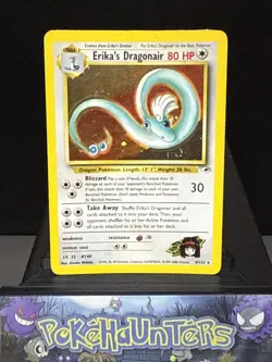 Pokemon Card Erika's Dragonair 4/132 Holo Rare Gym Heroes Set Played - Image 1