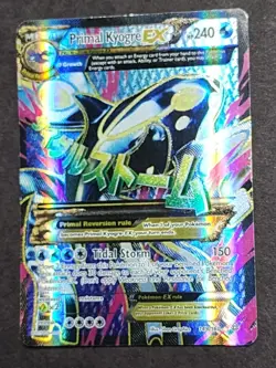 Pokemon TCG Primal Kyogre EX Full Art Holo Card 55/160 Ultra Rare - Image 1