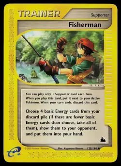Pokemon Card - Fisherman Skyridge 125/144 Non Holo - Image 1