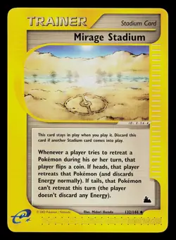 Pokemon Card - Mirage Stadium Skyridge 132/144 Uncommon Non-Holo - Image 1