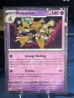 Alakazam Holo Pokemon TCG Card 082/167 Twilight Masquerade Promo, Sealed - Image 1