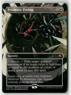 Magic The Gathering- Prismatic Ending -(Borderless) Special Guests Mythic #40 - Image 1