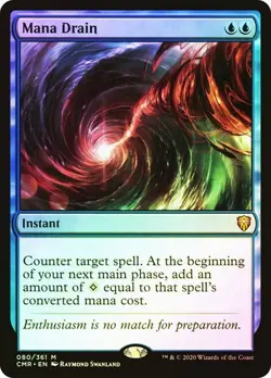 Mana Drain *Foil* - CMR - NM - Magic The Gathering - MTG - Image 1