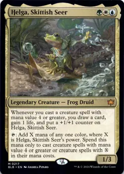 Helga, Skittish Seer Bloomburrow - Magic MTG NM - Image 1