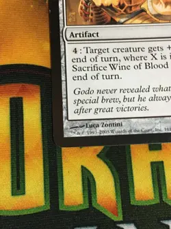 C5323 MAGIC MTG SAVIORS OF KAMIGAWA WINE OF BLOOD AND IRON #161 LP RARE - Image 4