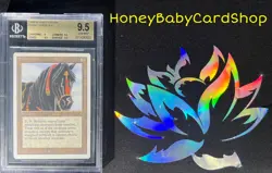MTG 3rd Edition Revised 1994 Ebony Horse BGS 9.5 GEM MINT Old School 93/94 - Image 4