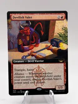 Devilish Valet 423 Extended Art Streets of New Capenna SNC MTG NM - Image 1