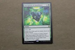 Mtg Inscription of Abundance 186 Regular Green Zendikar Rising; M/NM - Image 1