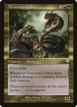 Voracious Cobra - Foil Invasion MP MTG - Image 1