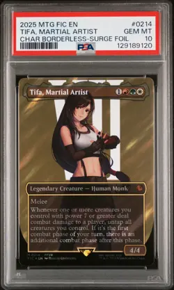 2025 MTG FINAL FANTASY COMMANDER #0214 TIFA, MARTIAL ARTIST PSA 10 - Image 1