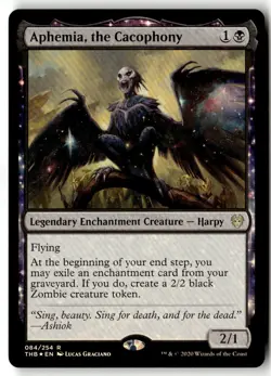 MTG - Aphemia, the Cacophony 84 foil Near Mint Theros Beyond Death - Image 1