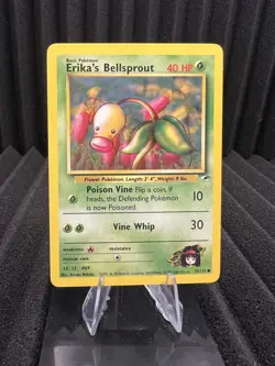 Erika's Bellsprout 75/132 - Gym Heroes Unlimited Edition - WOTC Pokemon Card LP - Image 1