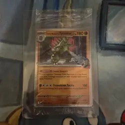 Team Rocket's Tyranitar 096/182 Pokemon Center Stamped Sealed DAMAGE - Image 1