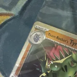 Team Rocket's Tyranitar 096/182 Pokemon Center Stamped Sealed DAMAGE - Image 3